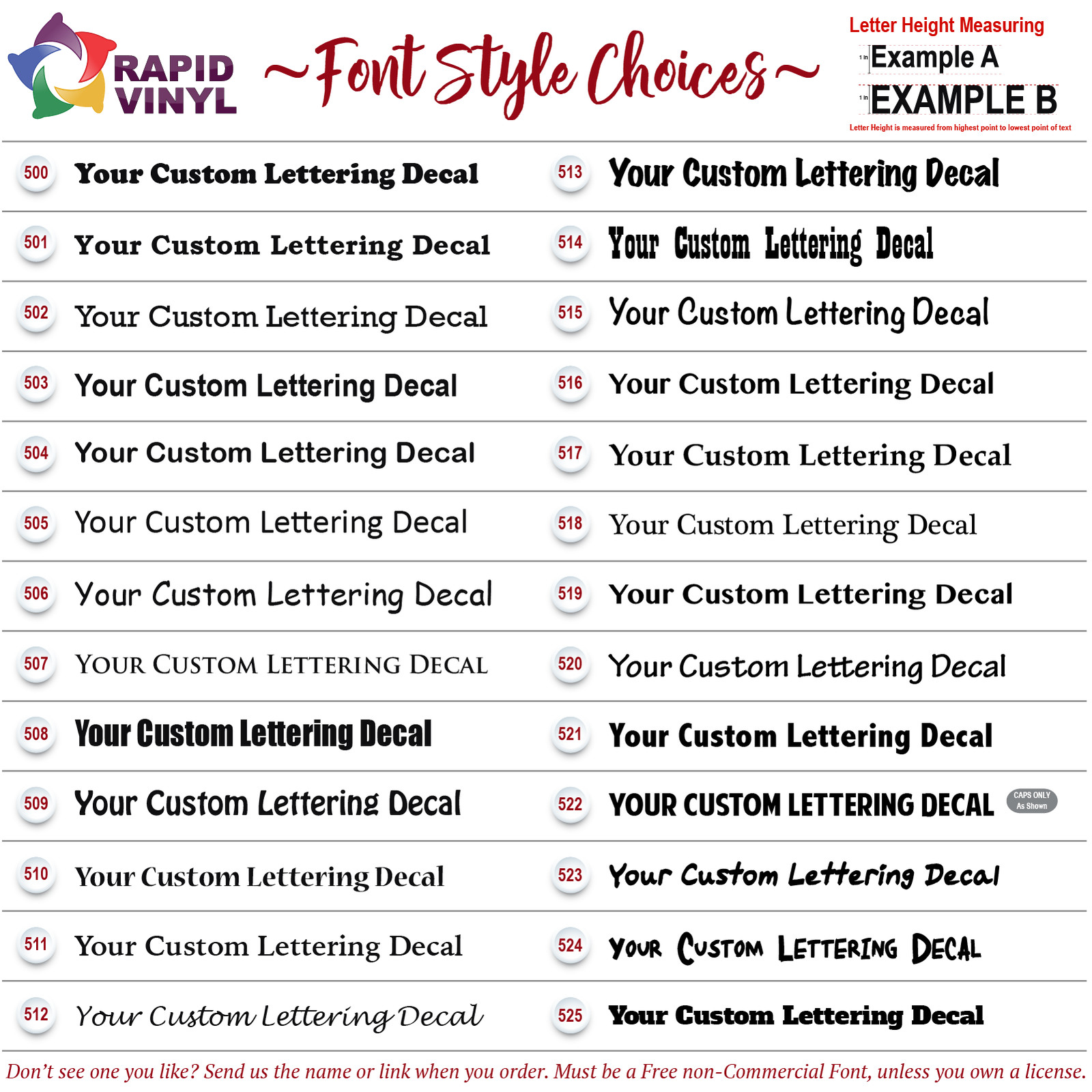 Custom Text Vinyl Lettering Sticker Decal Window Trailer Business Car Name Boat