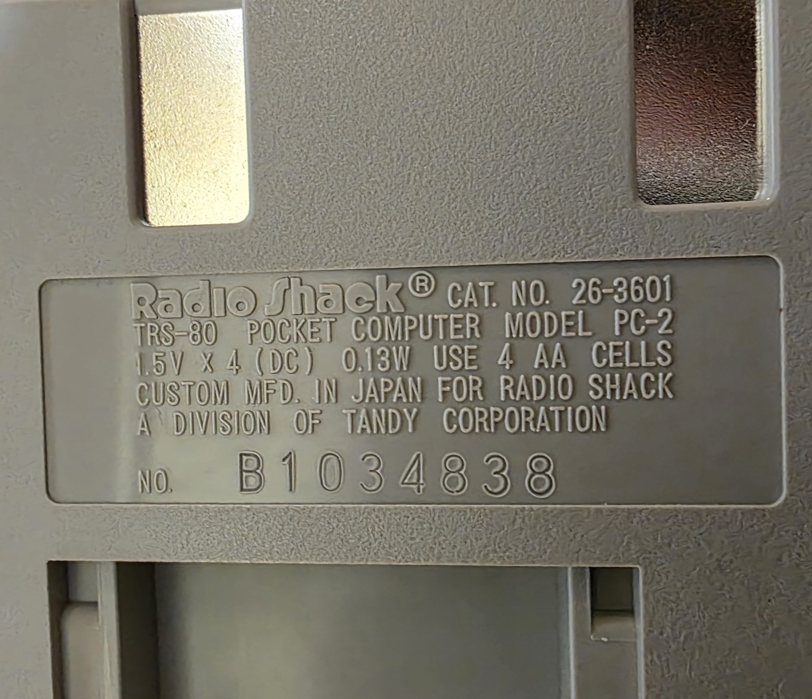 Radio Shack TRS-80 Pocket Computer PC-2 Japan Box Tested 26-3601 Vtg