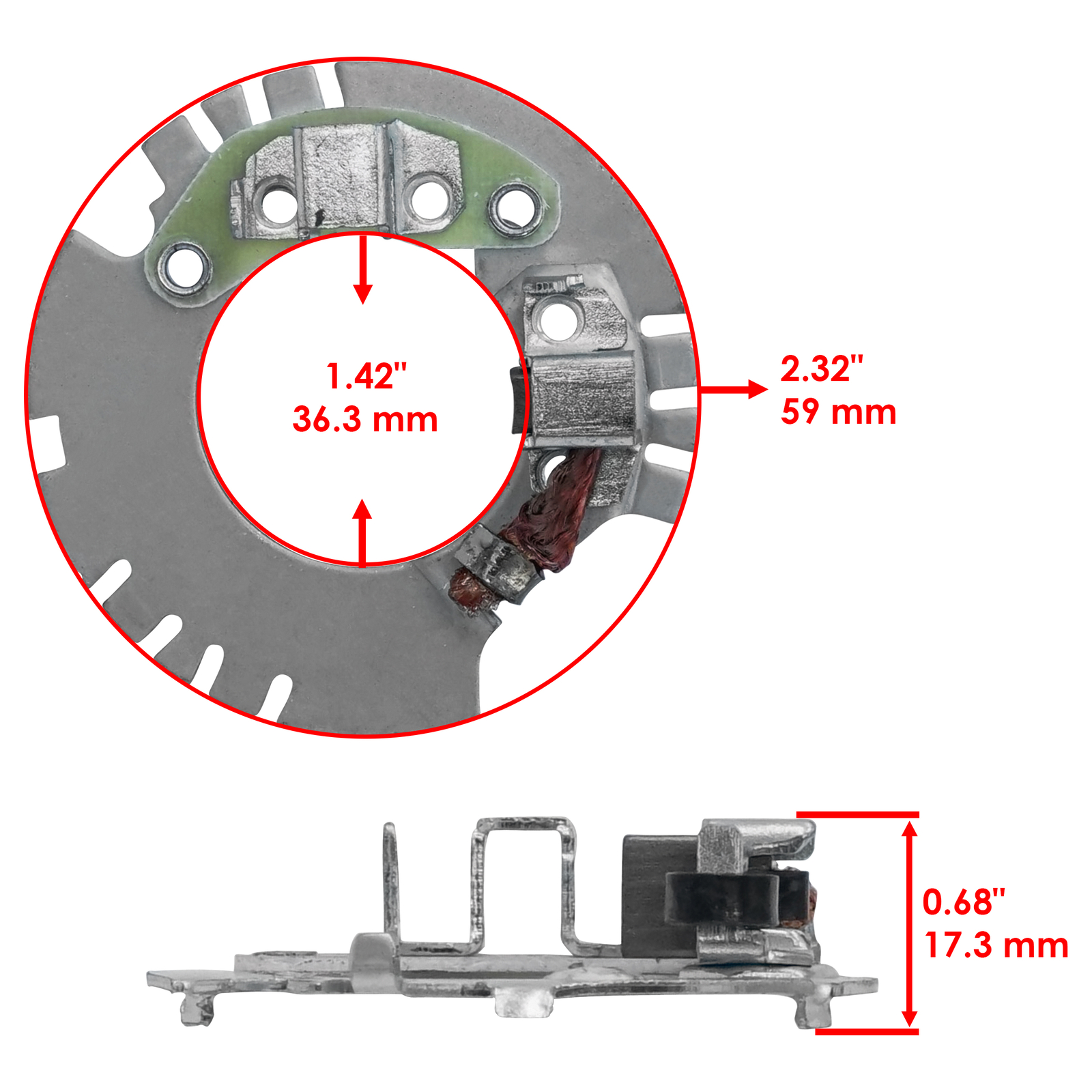3445-033 Starter Brush Plate For Arctic Cat 400 DVX 04-08 14079-S002 92145-S103