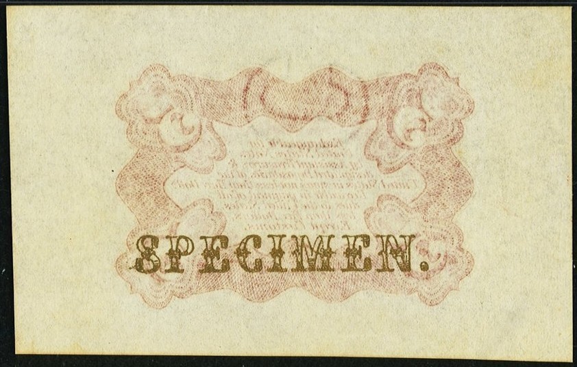 FR 1236spwmb - 5c THIRD ISSUE SPECIMEN - WIDE MARGINS BACK - PMG 66 EPQ - GEM