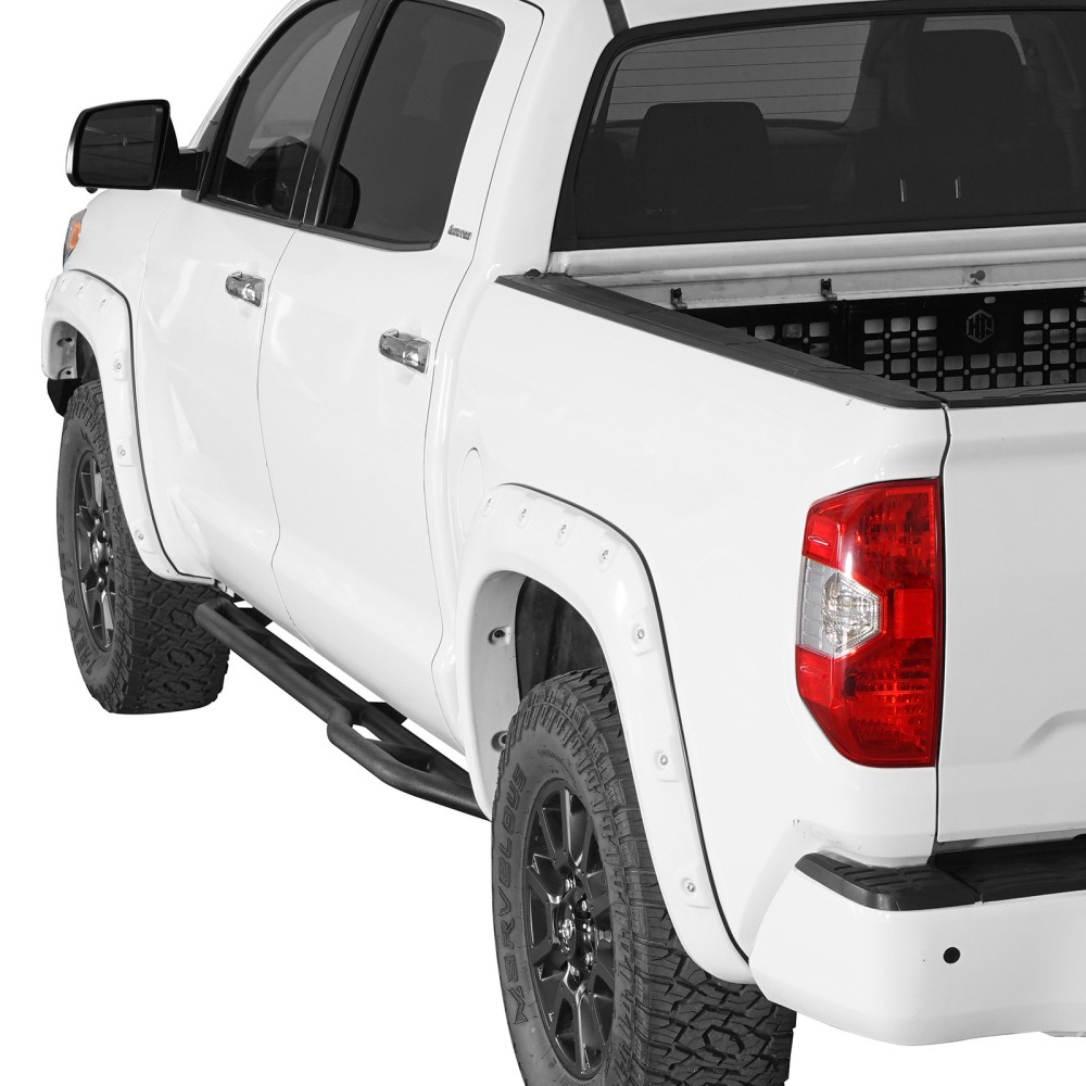 Fit 2007-2021 Toyota Tundra Crew Cab 4-door 2Pcs Steel Tube Slider Rocker Guards