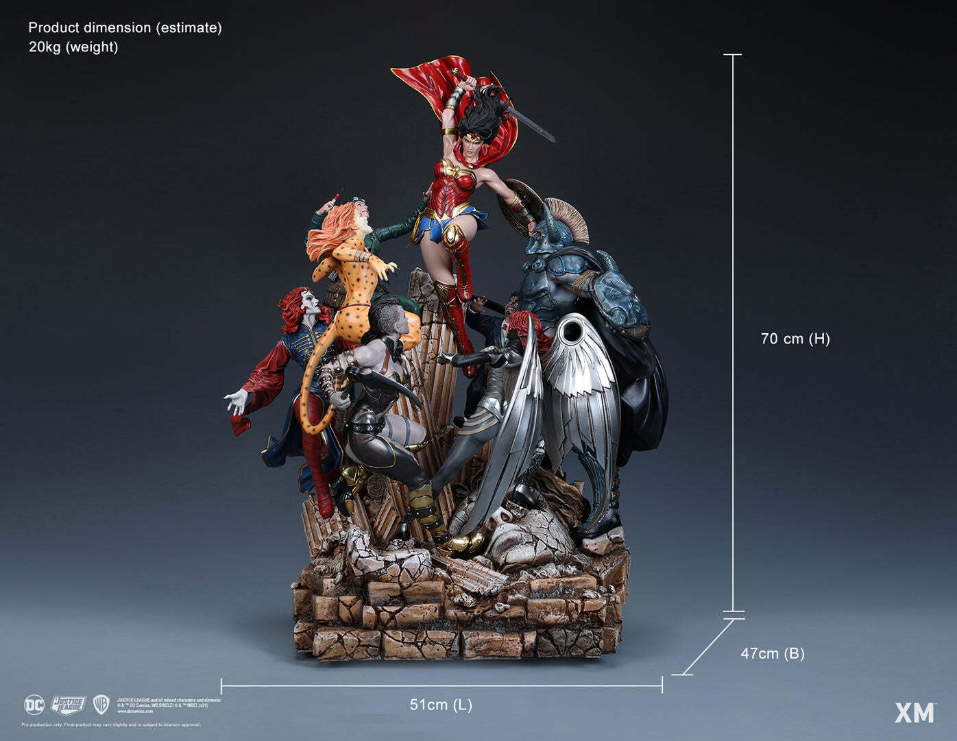 XM Studios DC Wonder Woman Courage Full Color Statue Diorama FREE US SHIPPING