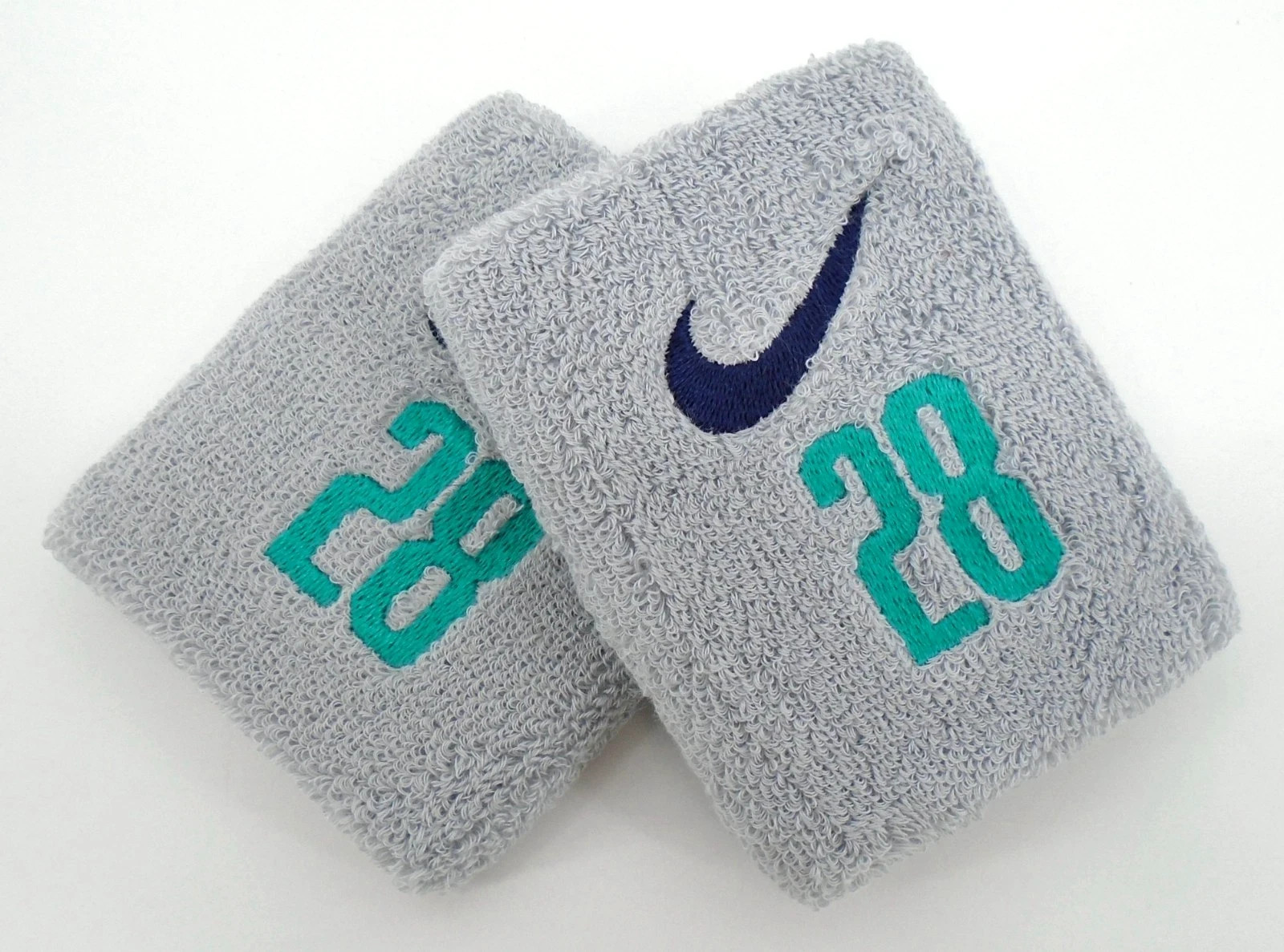 Nike Wristbands Baseball MLB #28 Nolan Arenado Wolf Grey/Midnight Navy