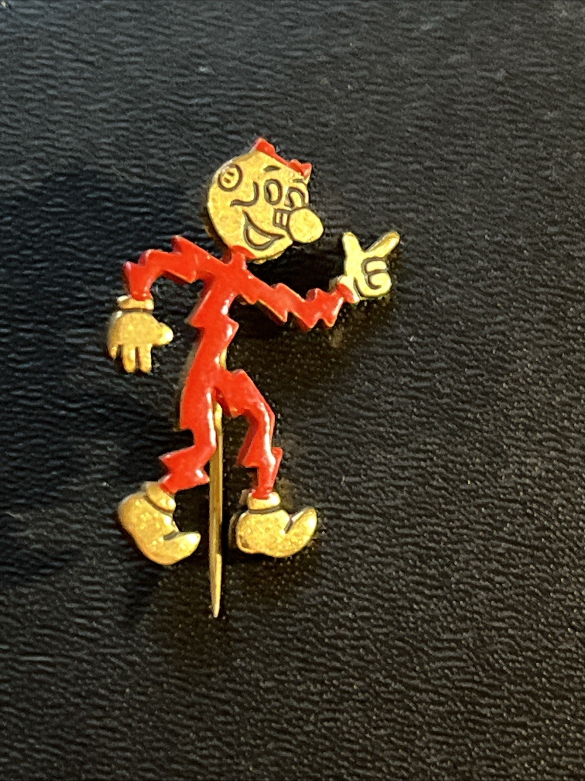 Vintage Reddy Kilowatt Electricity Promotional Metal Stick Pin USA Signed