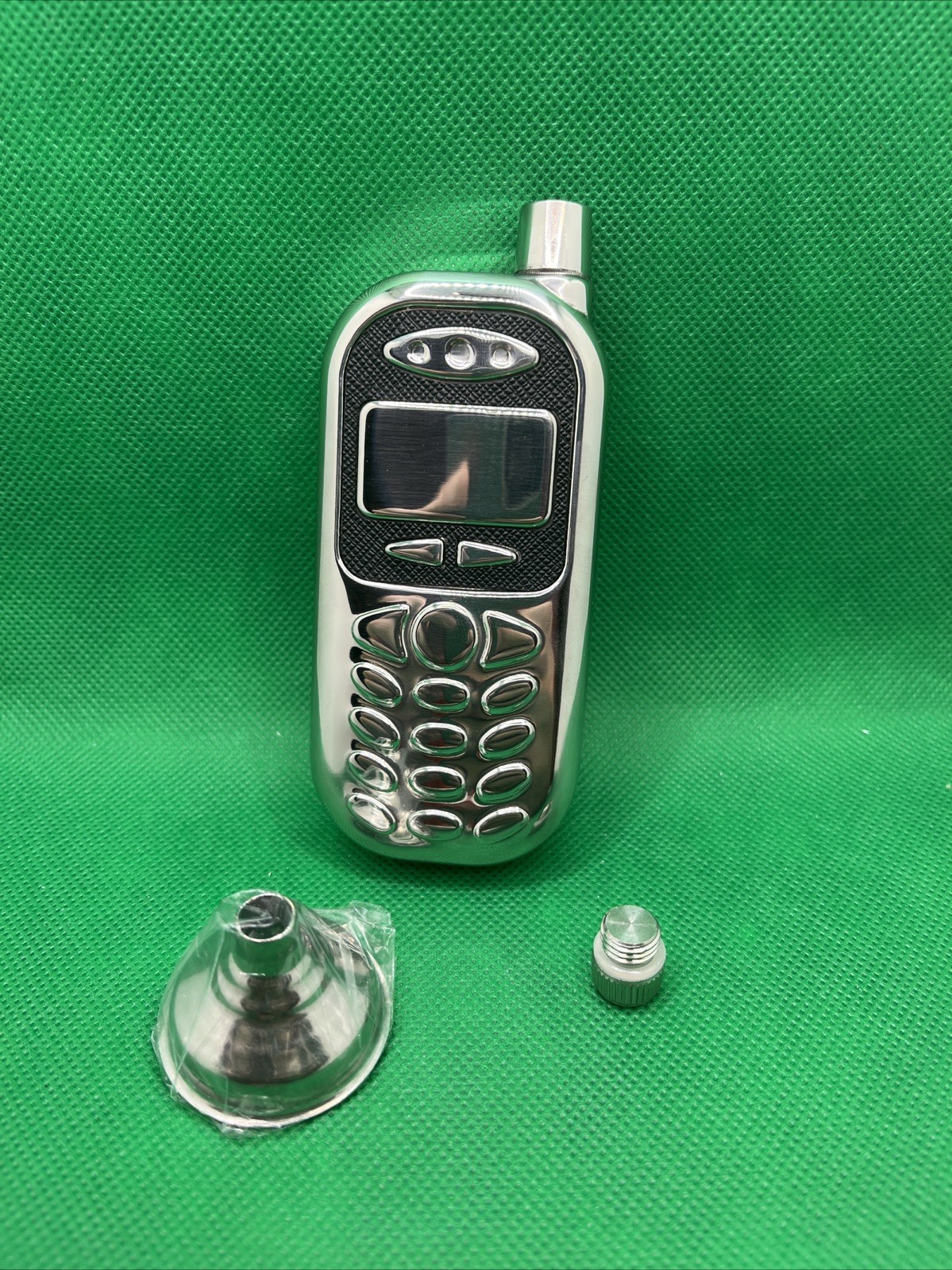 Cell Phone Shaped Flask... Shape Stainless Steel 100ml ...Fun Gift Idea