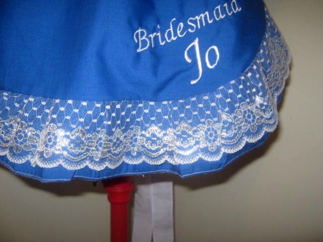 1/2 APRON & SASH SET Available most colours M2O All occasion Message names etc