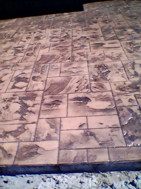 Ashler Notched Slate | 8 pc. Decorative Concrete Stamp Set by Walttools