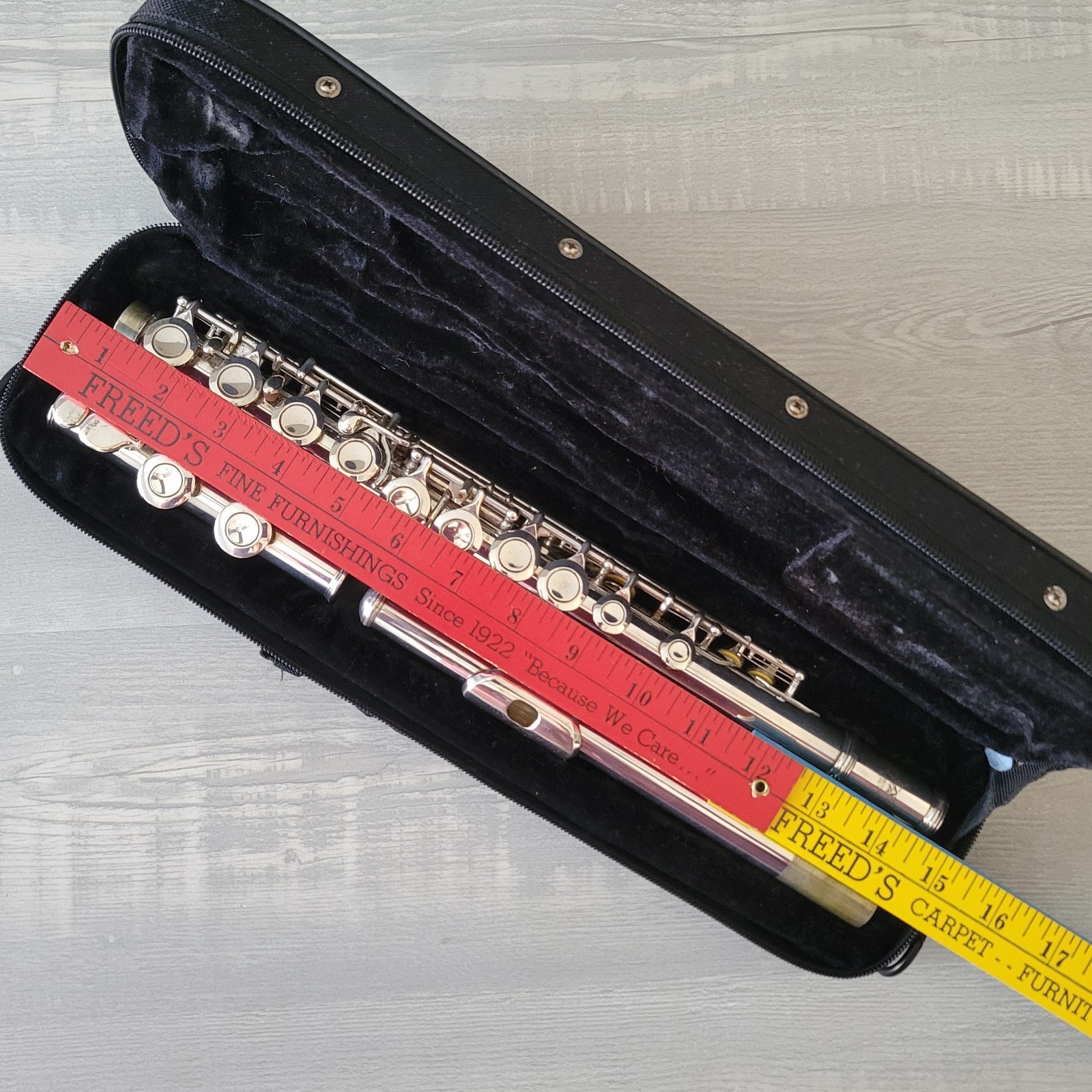 Ravel Flute In Case Silver Plate HC01952