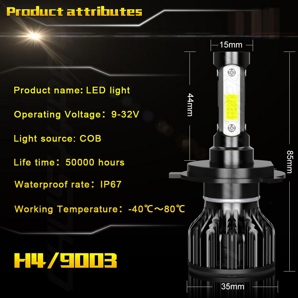 Ultra Bright LED headlight bulb for 2009 Ski-Doo Summit 500SS Everest: High/Low
