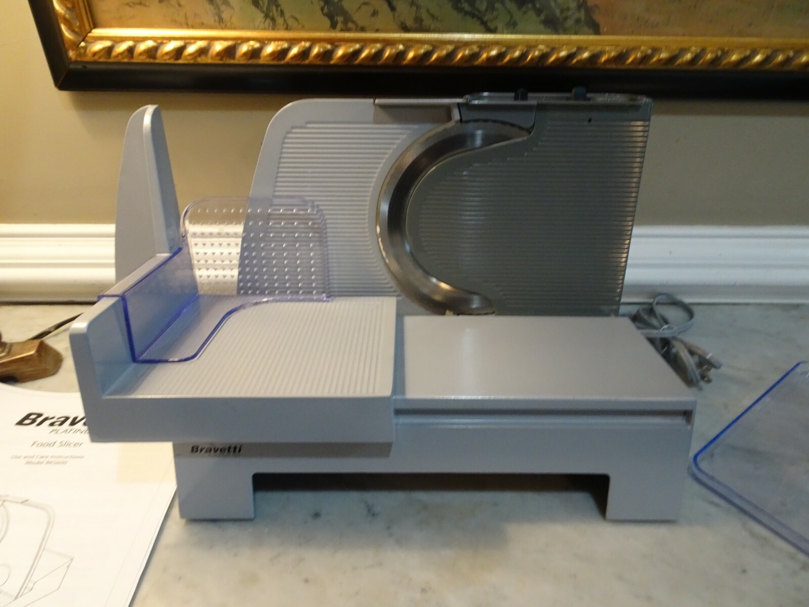 Bravetti Food/Meat Slicer Model BKS600 Meat Slicer Electric w Instruction Manual