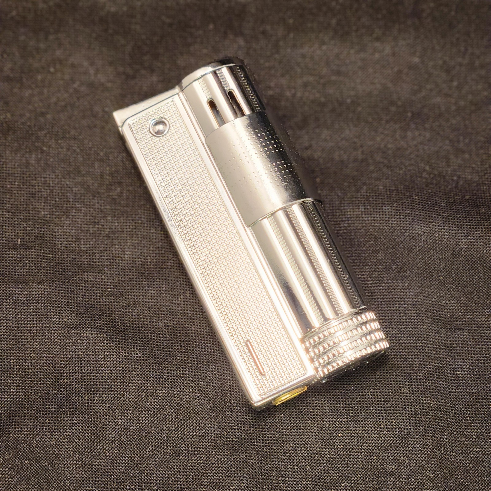 NEW Retro Style Trench Heavy-duty Petrol Lighter Chrome