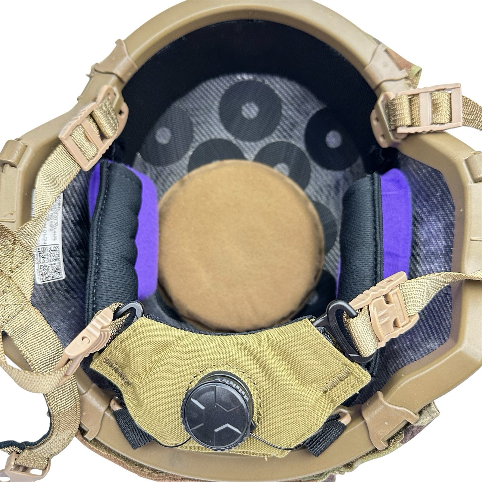 US Army 3M Ceradyne IHPS F70 Helmet Boltless 4 Point BOA Dial Chinstrap Harness