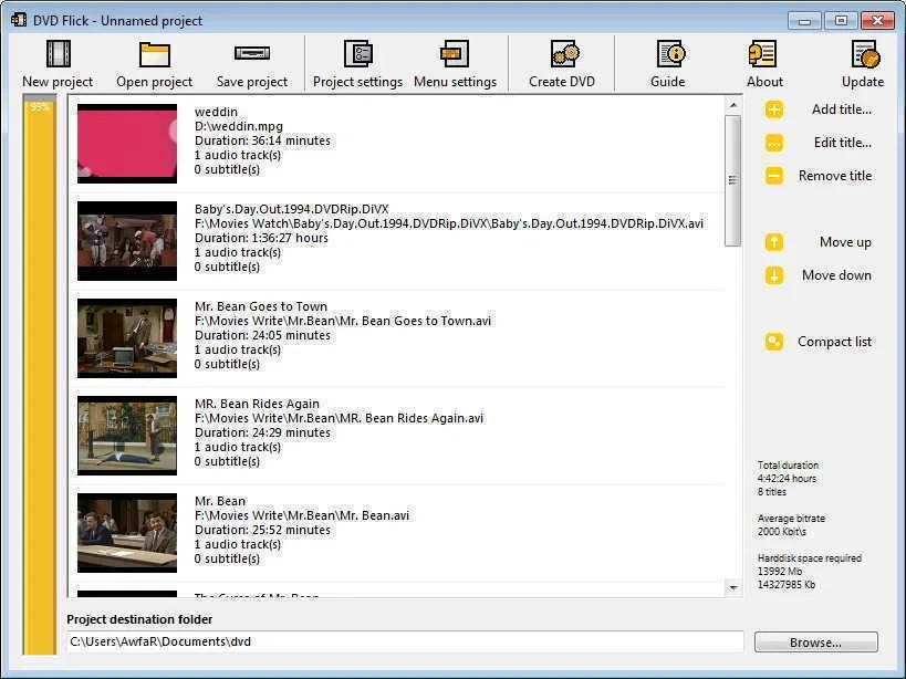 DVD Flick Convert Any Video to DVD - AVI, DIVX, FLV, MOV, WMV for Windows