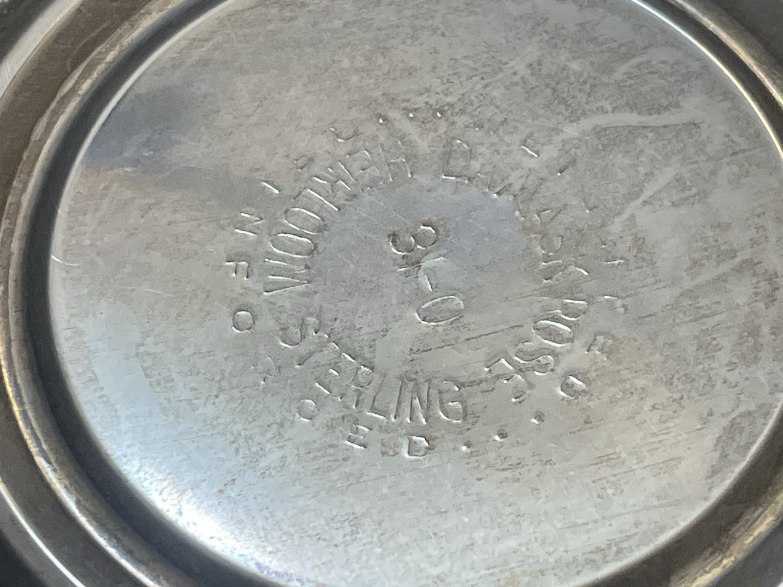 Oneida "Damask Rose" Sterling Silver Weighted Compote. S