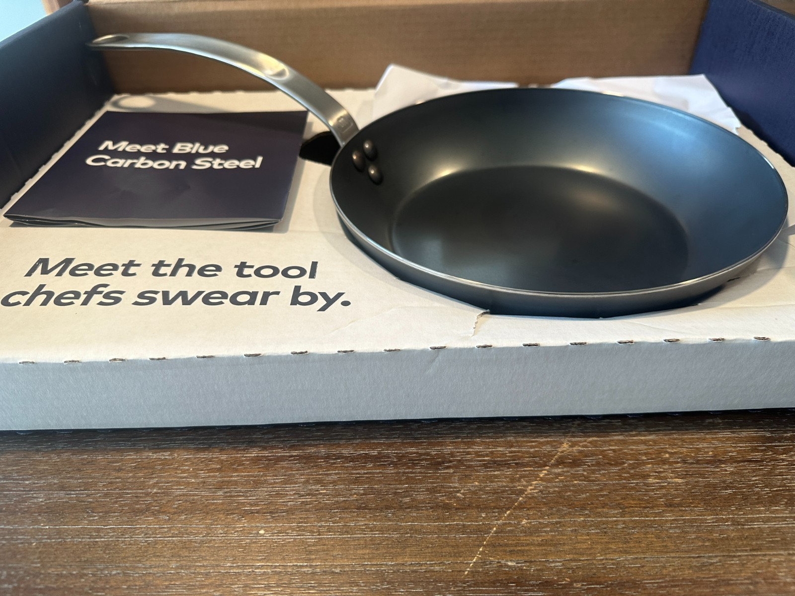 Made In Seasoned Blue Carbon Steel 10" Fry Pan France