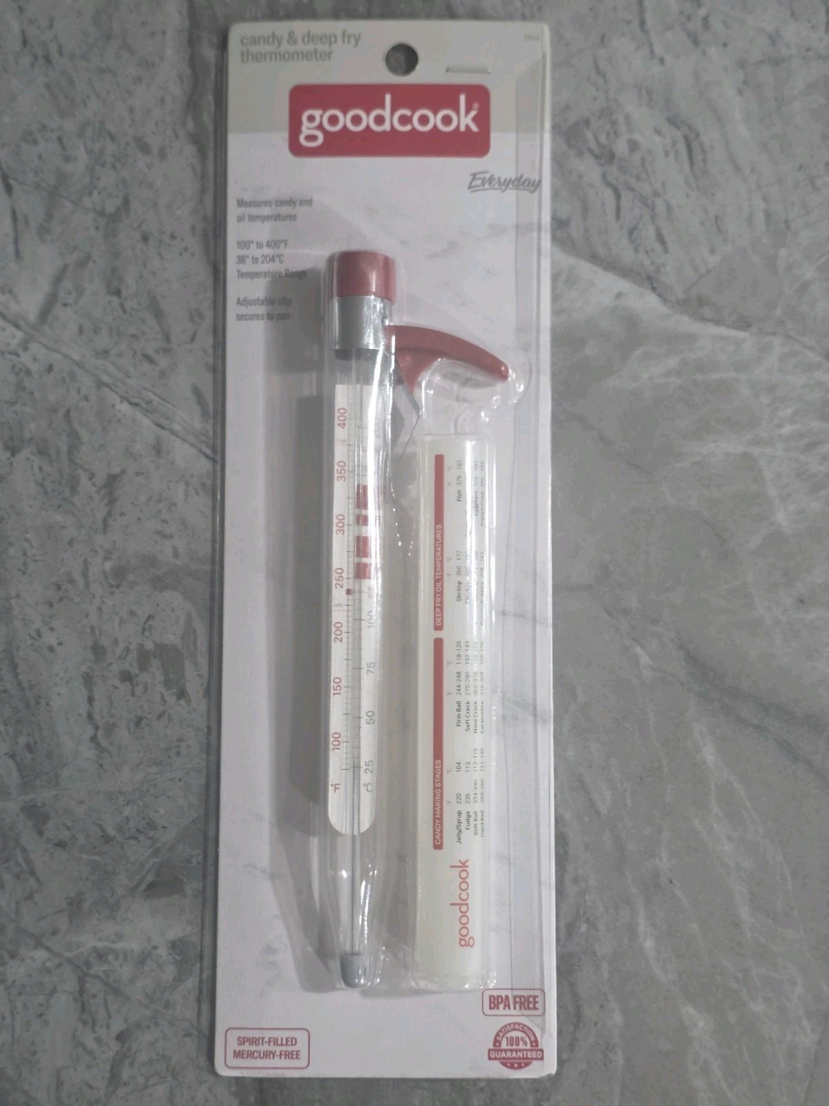 GoodCook Everyday Candy & Deep Fry Thermometer Glass - Model 25115