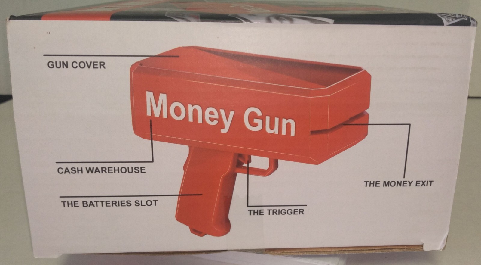 Money Guns Shooter Super Money Gun Make it Rain Toy Gun Gold Brand New in Box