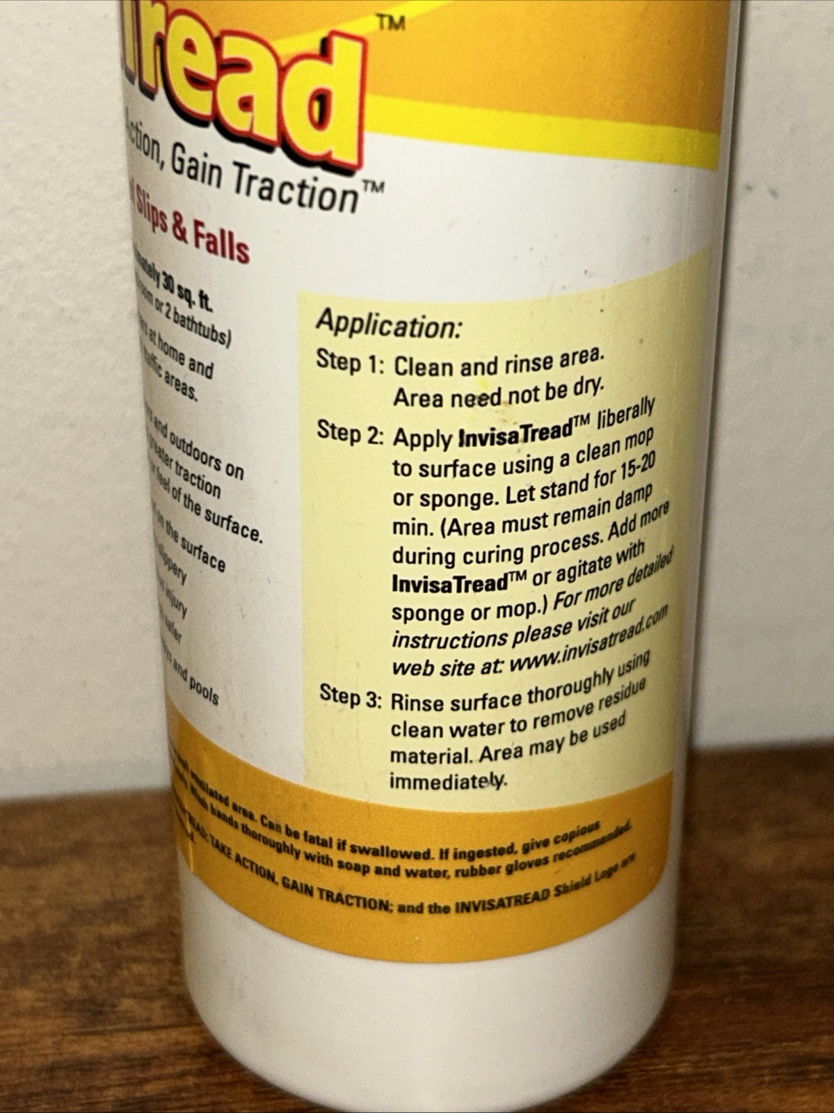 InvisaTread Slip-Resistant Surface Treatment - Set of 3 (75% Full)