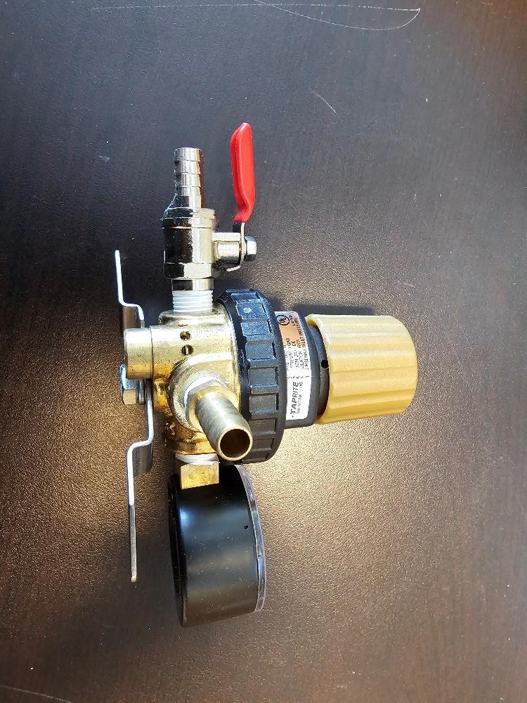 Taprite CO2 Nitrogen Secondary Regulator - 1 Body / 1 Pressure Beer CO2 New