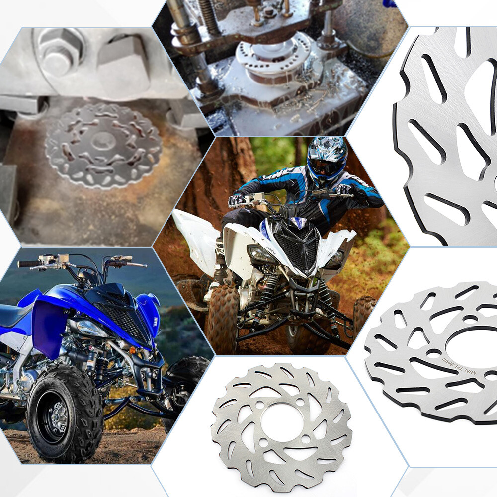 Front Rear Brake Discs Rotors Pads For Yamaha Raptor 660R YFM660R 2001 2002-2005