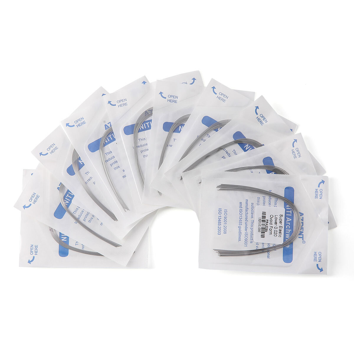 AZDENT Dental Orthodontic Brackets Braces /Supper Elastic Niti Arch Wires