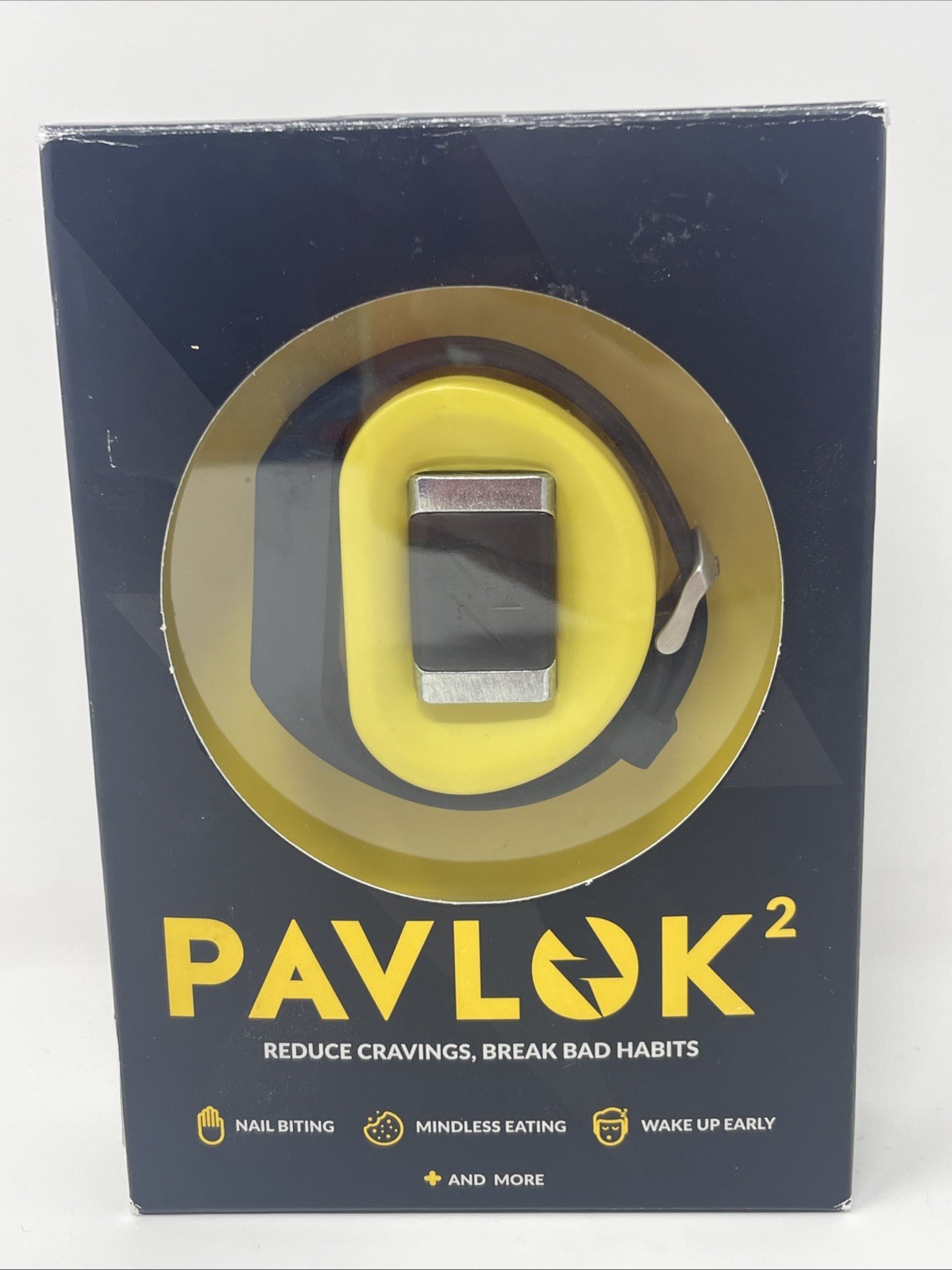 Pavlok 2 Shock Impulse Black Wrist Band Silent Alarm Break Bad Habits Open Box