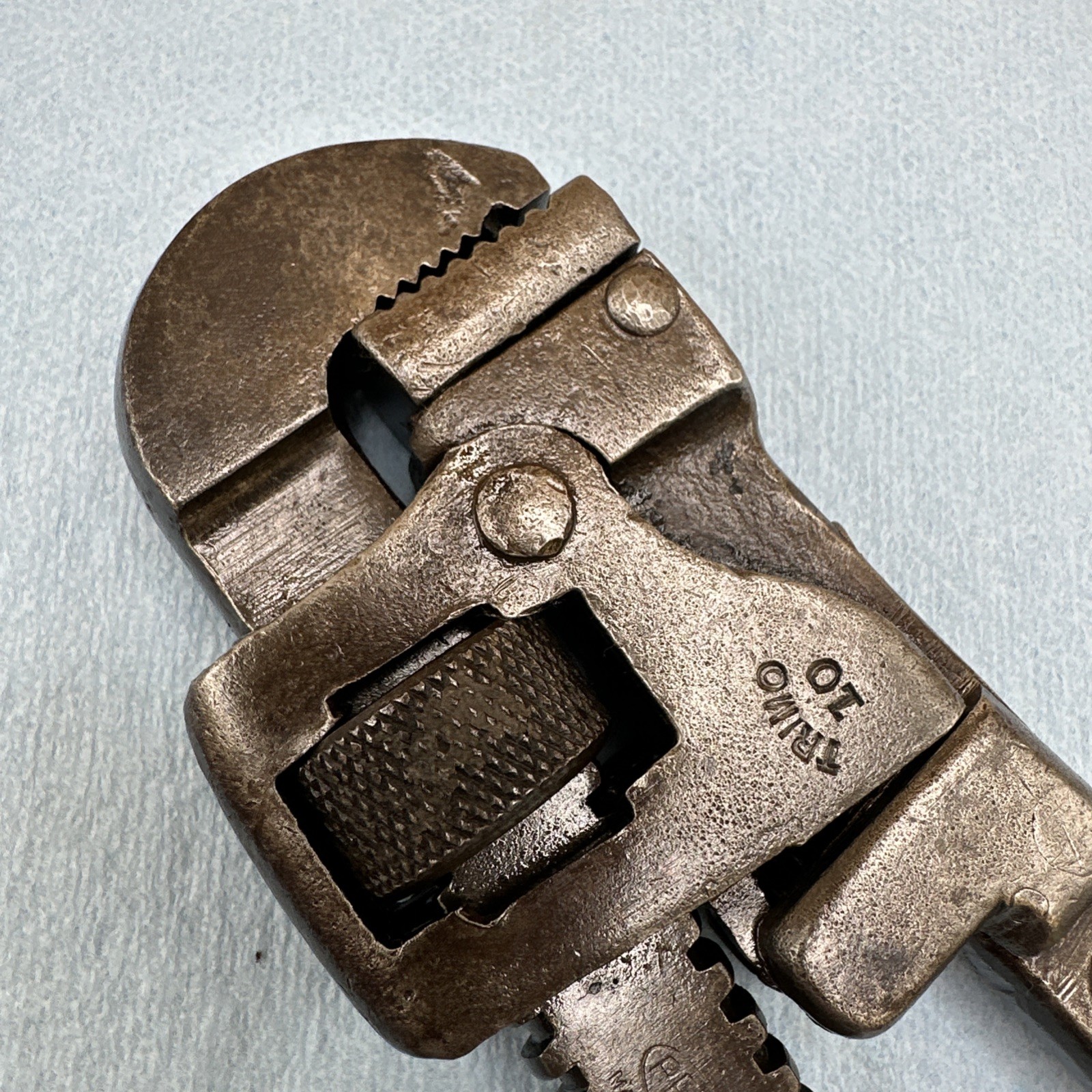 Vintage Trimo 10" Pipe Wrench, Trimont Mfg Co, Roxbury Mass USA