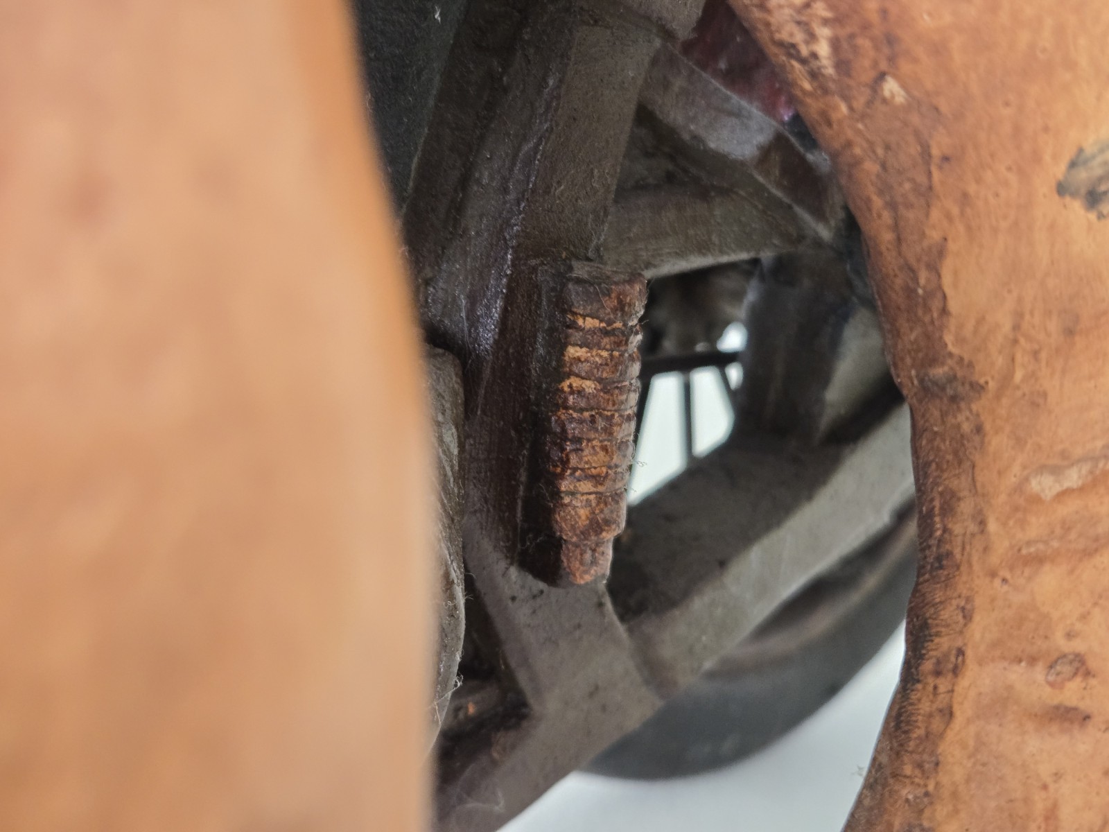 LARGE Wooden Sailor & Date Couple Riding Harley Davidson Motorcycle Sculpture