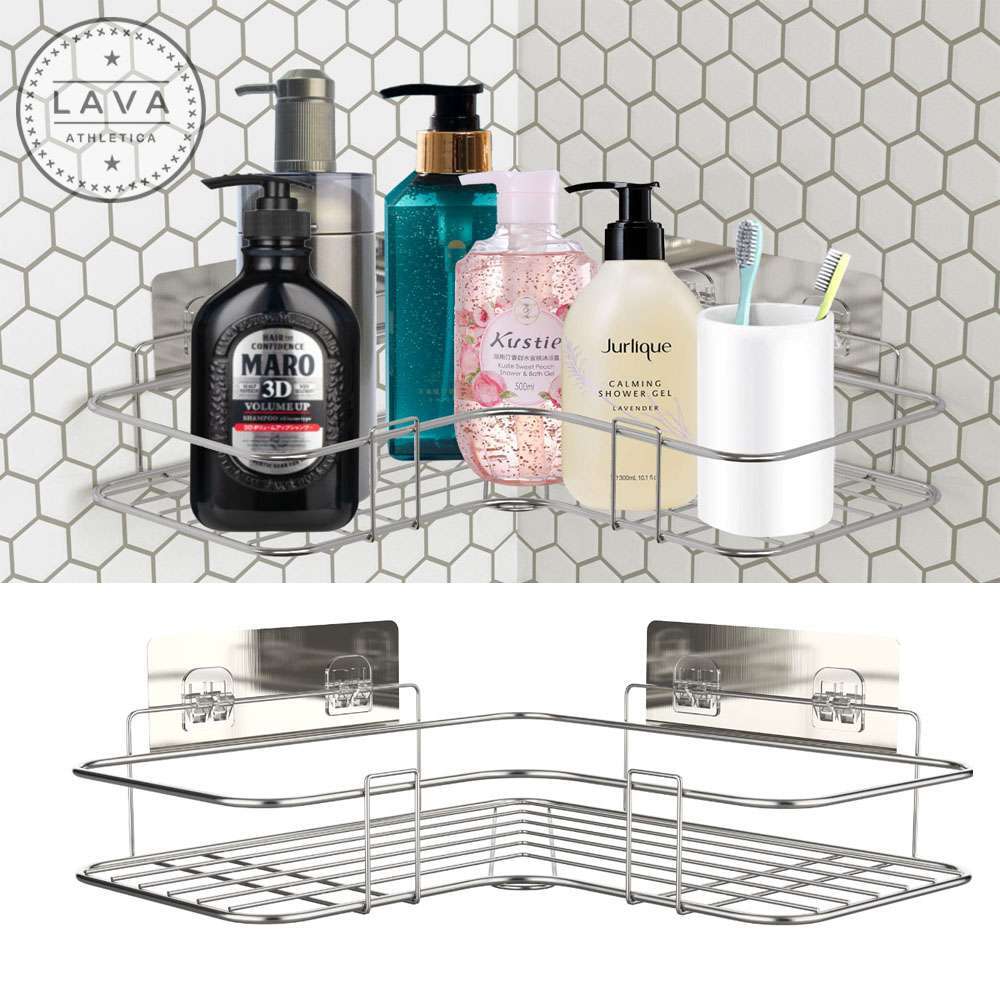 Shower Caddy Shelf Bathroom Corner Bath Storage Holder Organizer Triangular Rack