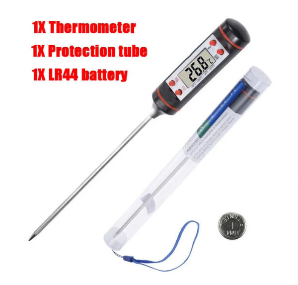 Instant Read Digital Meat Thermometer BBQ Grill Smoker For Kitchen Food Cooking
