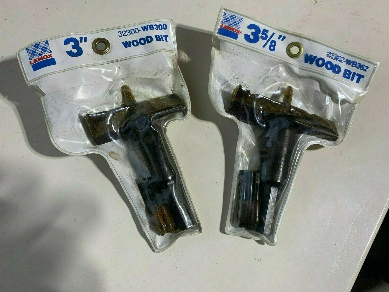 2 - Lenox Self Feed Wood Drill Bits 3" + 3 5/8" Bi metal NEW MADE IN USA