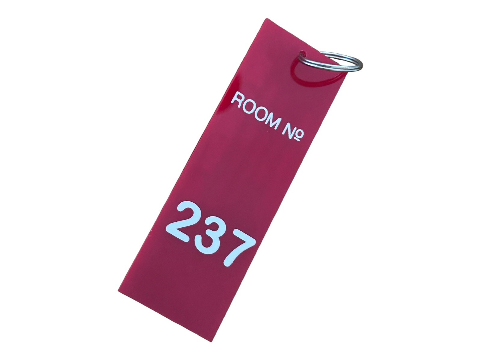 Prop accurate THE SHINING inspired OVERLOOK hotel ROOM 237 key tag