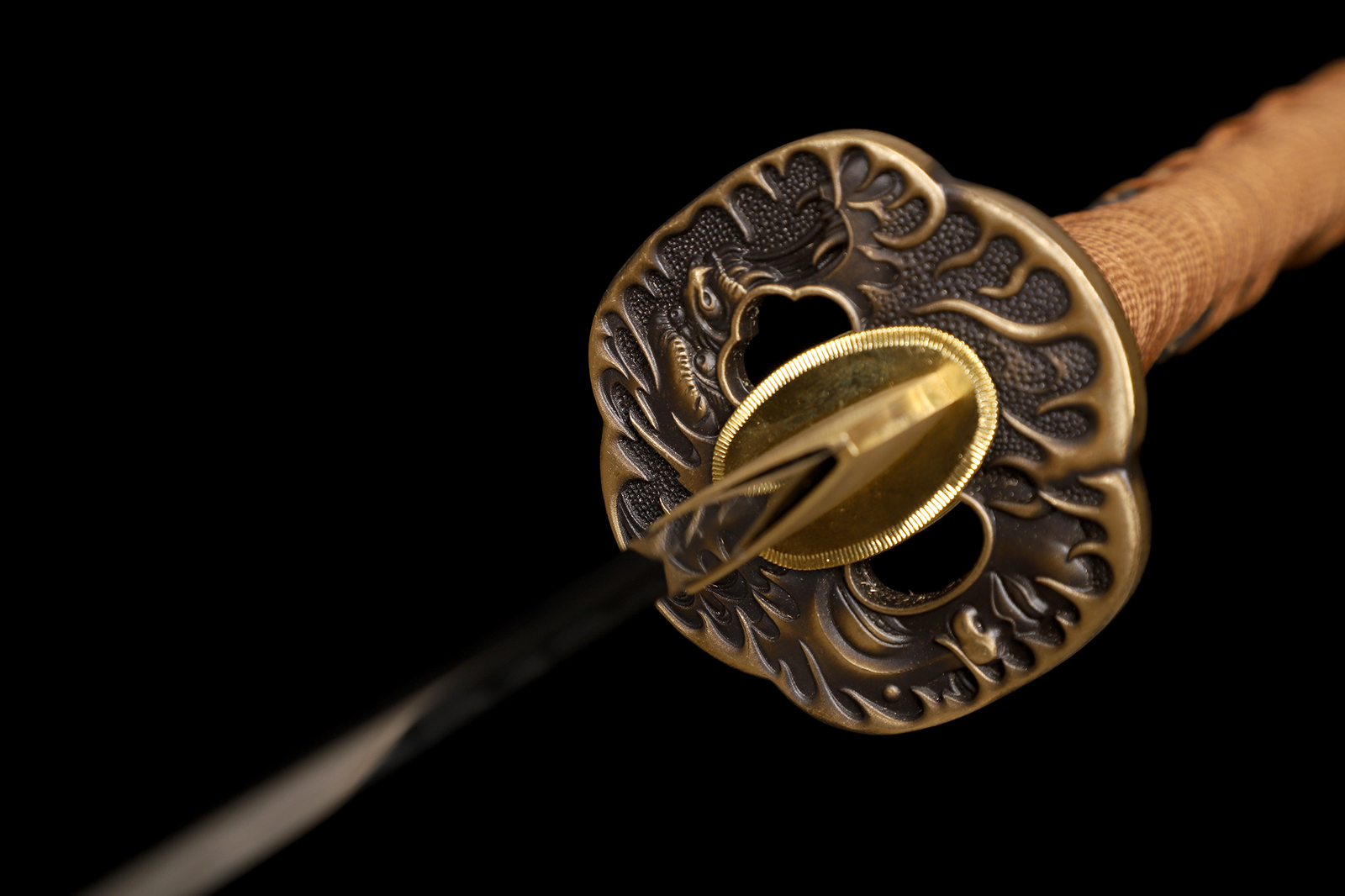 Japanese Handmade Samurai Katana Sword Clay Tempered L6 Steel Real Hamon