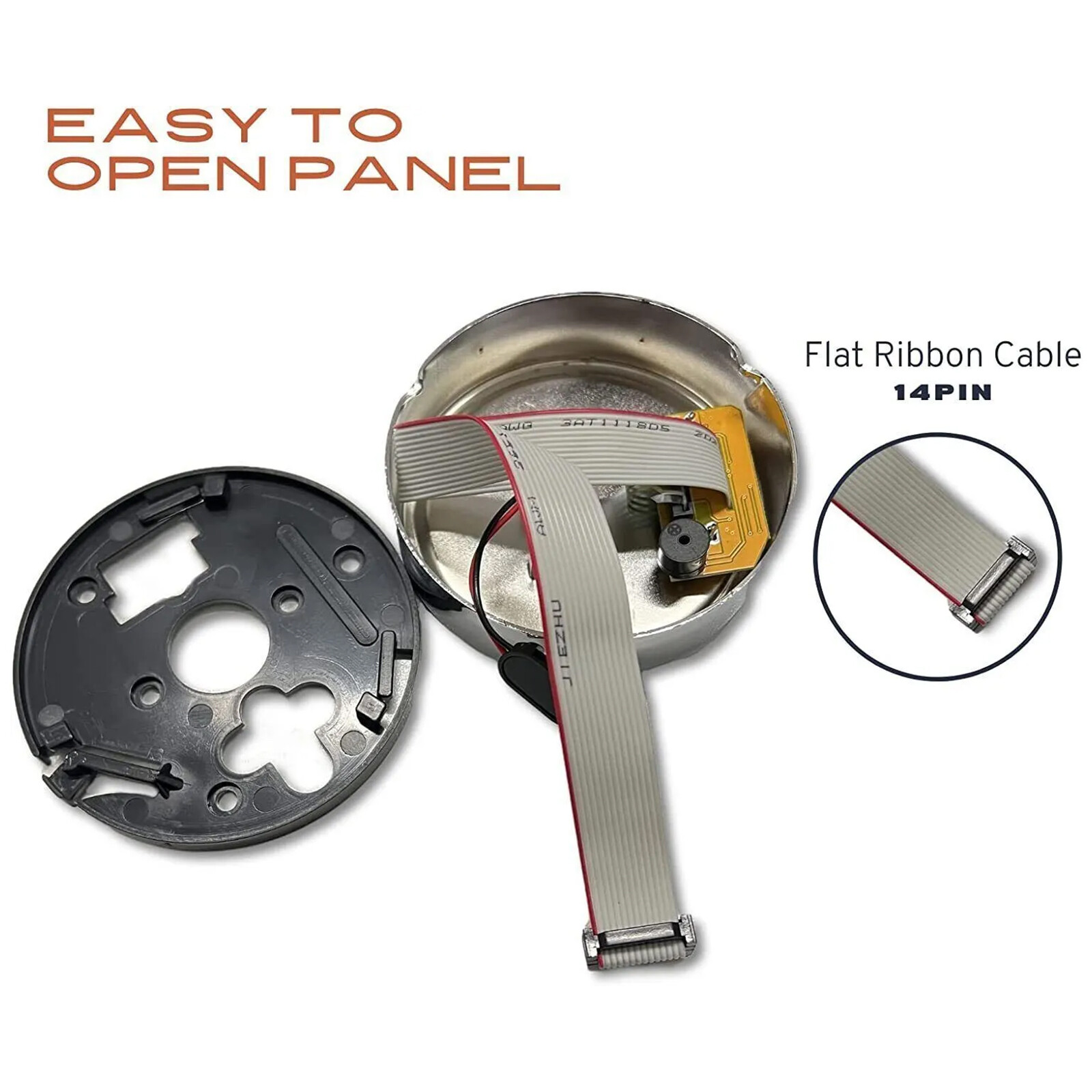 Gun Electronic Safe Lock ‎Replacement Chrome Keypad with Solenoid 2 Override Key