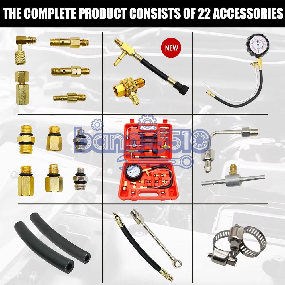 0-140PSI Fuel Injection Pump Pressure Tester Injector Pump Pressure Gauge Kit