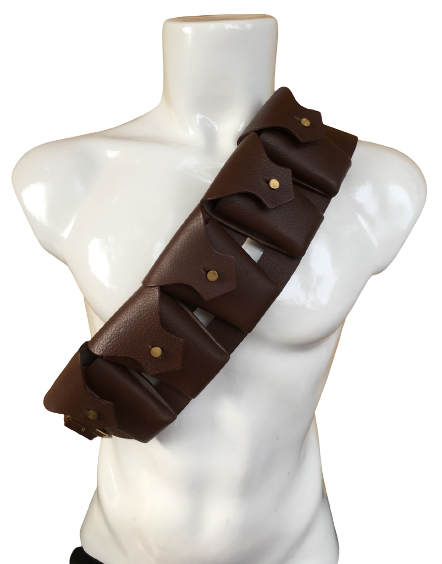 British P-1903 Leather Five Pocket Bandolier (Pebble Leather)