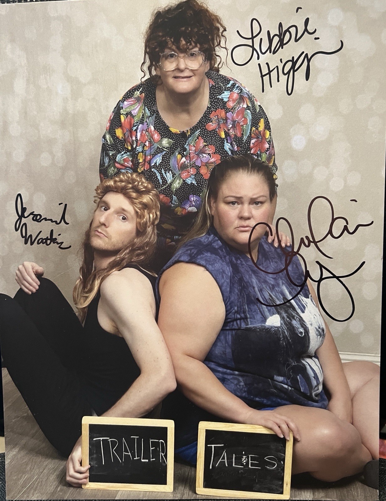 Trailer Tales Pic Signed By Jeremiah Watkins, Chelcie Lynn, Libbie Higgins