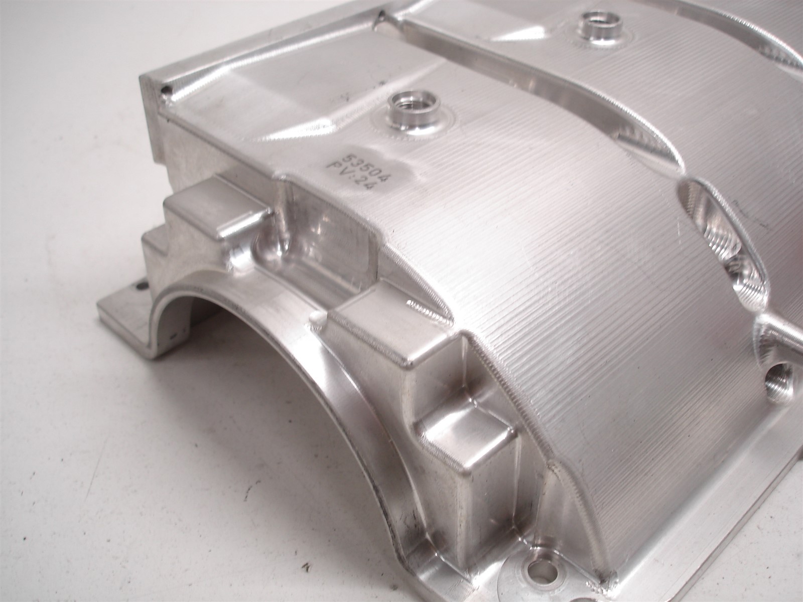 NASCAR BILLET ALUMINUM SEGMENTED GM R07 R07.2 CHEVY DRY SUMP OIL PAN - NO COVER