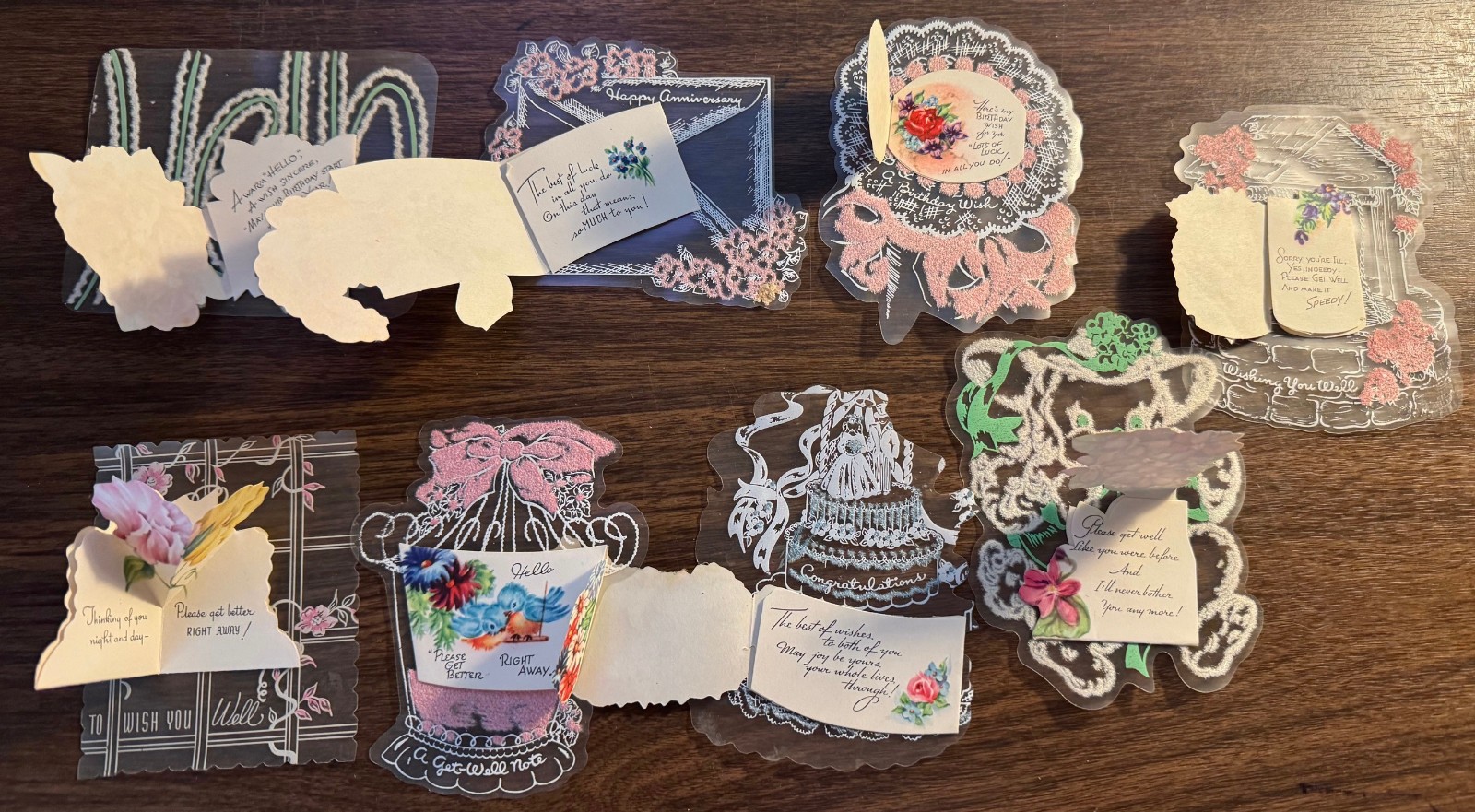 8 SMALL All Occasion Gift Tags or Cards