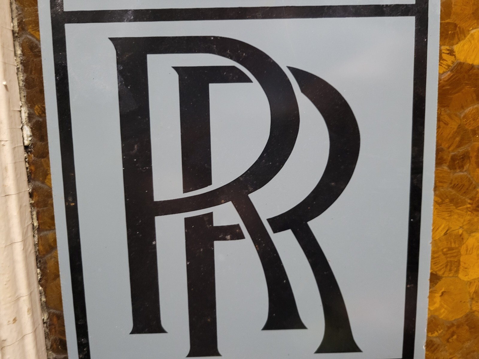 VINTAGE ROLLS ROYCE PORCELAIN SIGN BRITISH AUTOMOBILE DEALER LONDON CAR DEALER