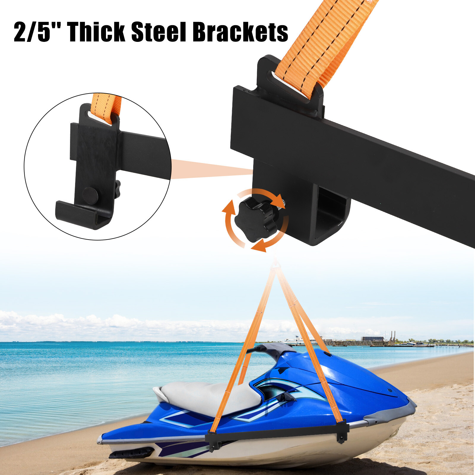 Watercraft Jet Ski Lift Sling 1500Lb Capacity Personal Watercraft Lifting Straps