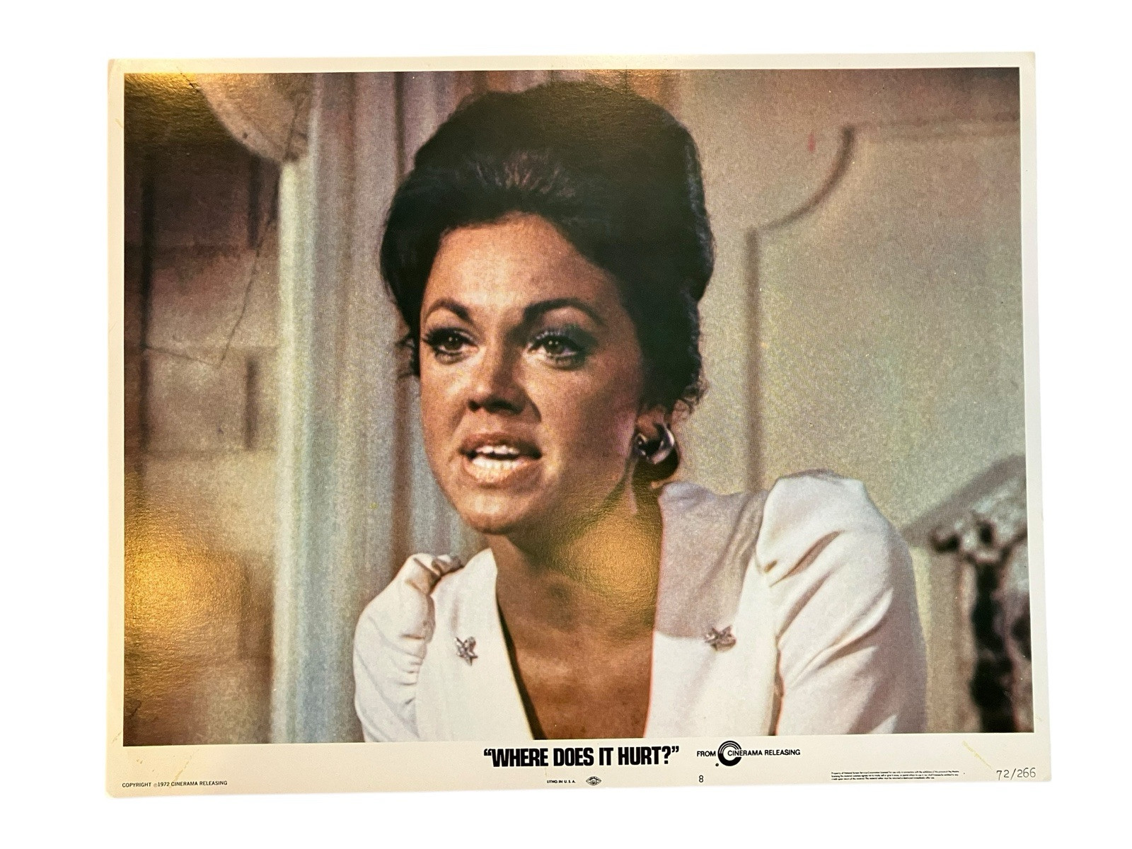 Vtg Lobby Card Where Does It Hurt? Peter Sellers Jo Ann Pflug 1972 Home Theater