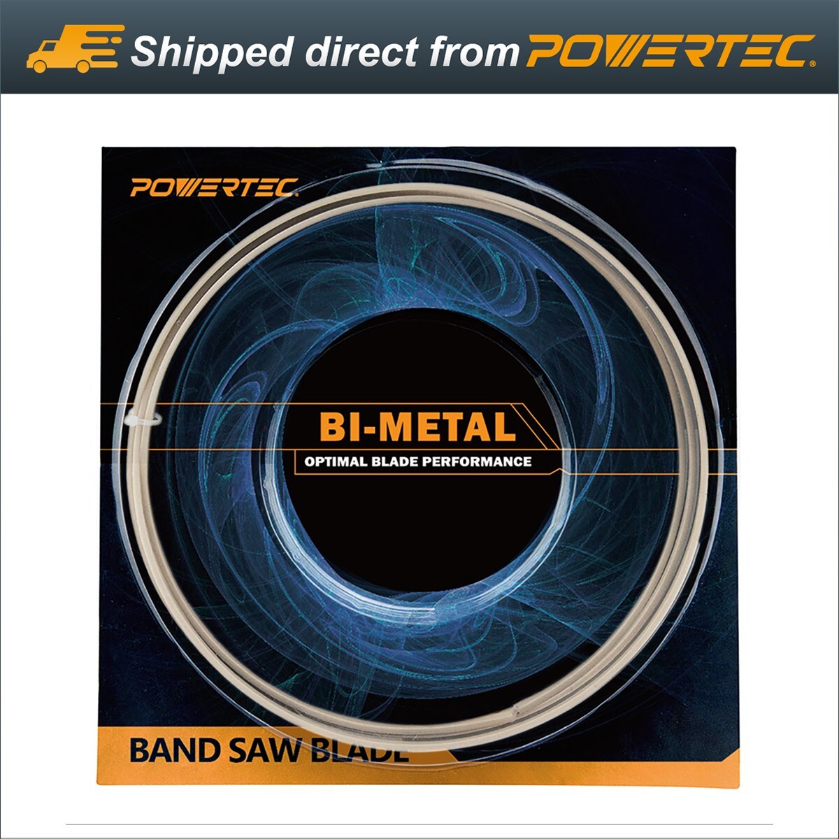 POWERTEC 13332 64-1/2" x 1/2" x 10/14 TPI Bi-Metal Band Saw Blade, for 4x6 Metal