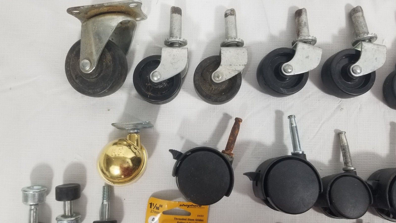 Lot Of Furniture Caster Wheels For Parts Or Repair Some Antique