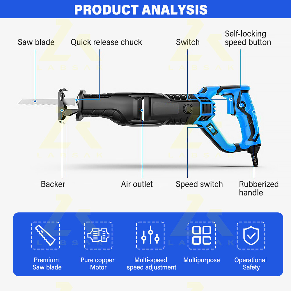 1200W Electric Handheld Bone Saw Frozen Meat Meat Bone Wood Cutting Machine