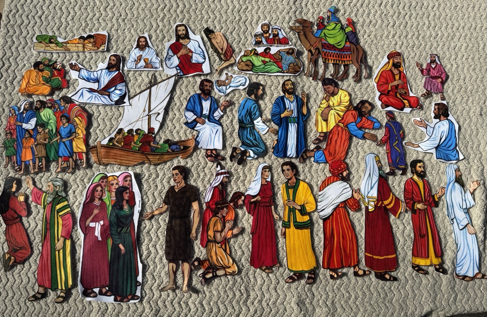 Betty Lukens Through the Bible in Felt 650+ Pieces Jesus Animals VTG