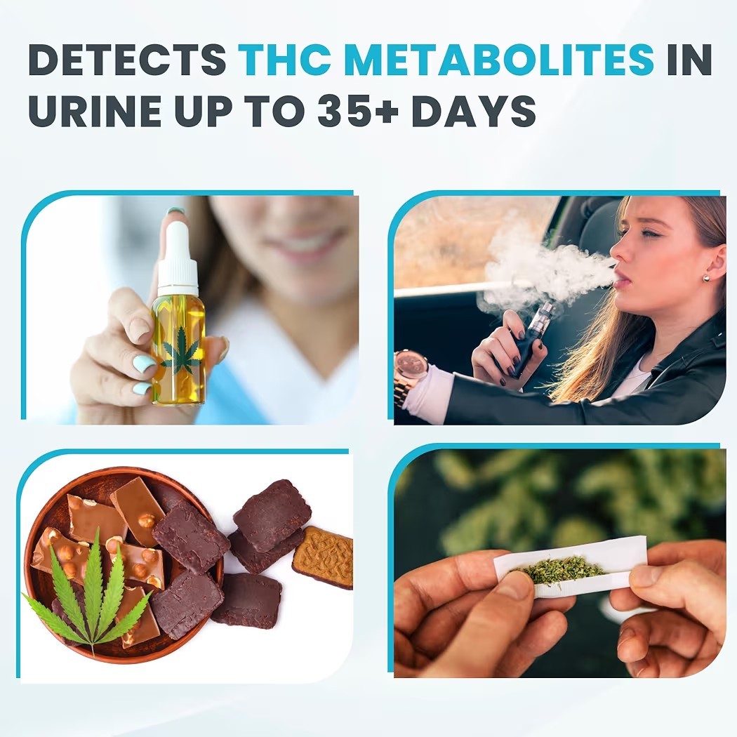 THC Urine Drug Test Strips For Marijuana 15 Test Strips 50ng/ml Cutoff Level