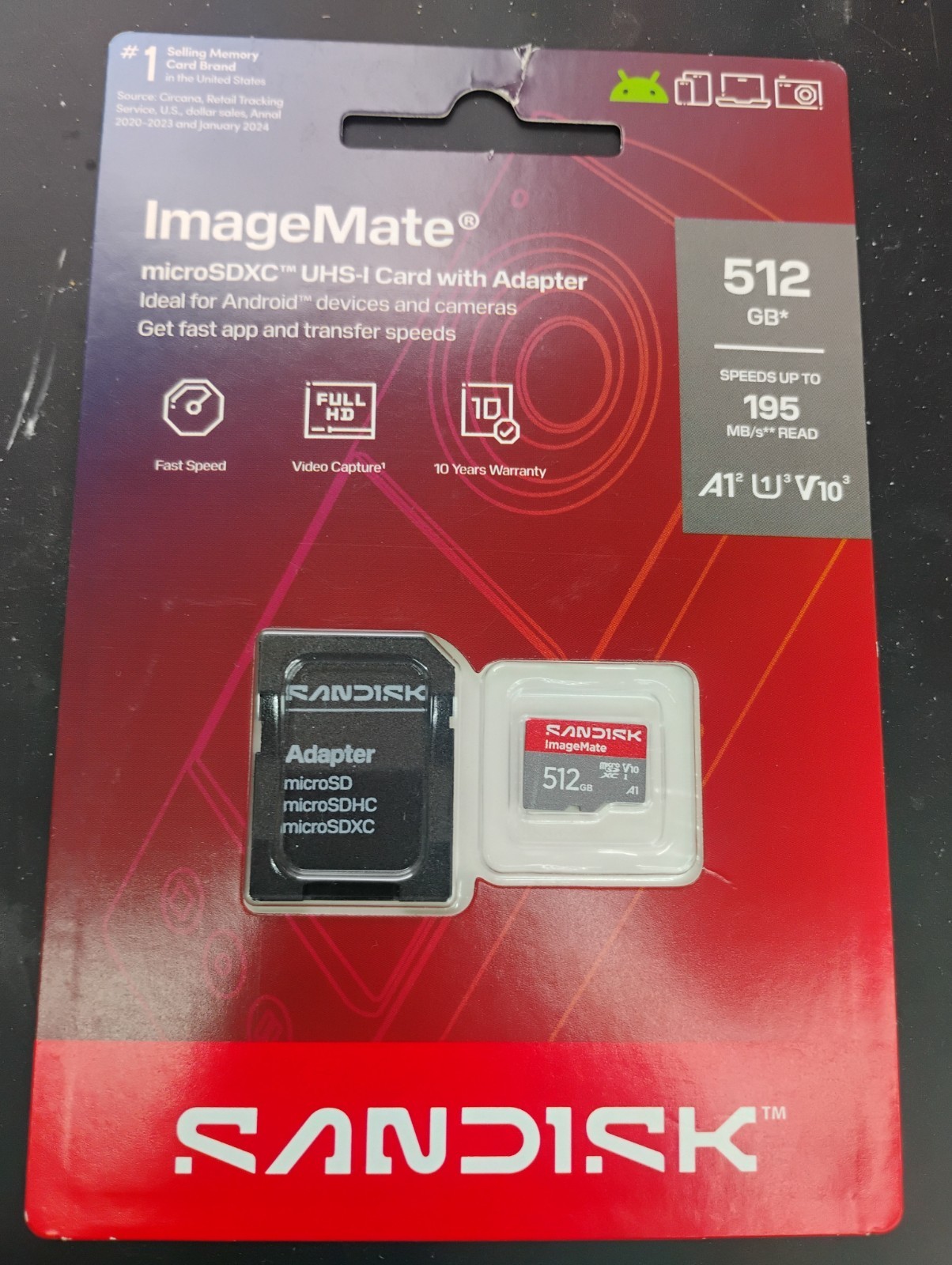 SanDisk ImageMate 512GB Class 10 microSDXC UHS-I Memory Card Brand New