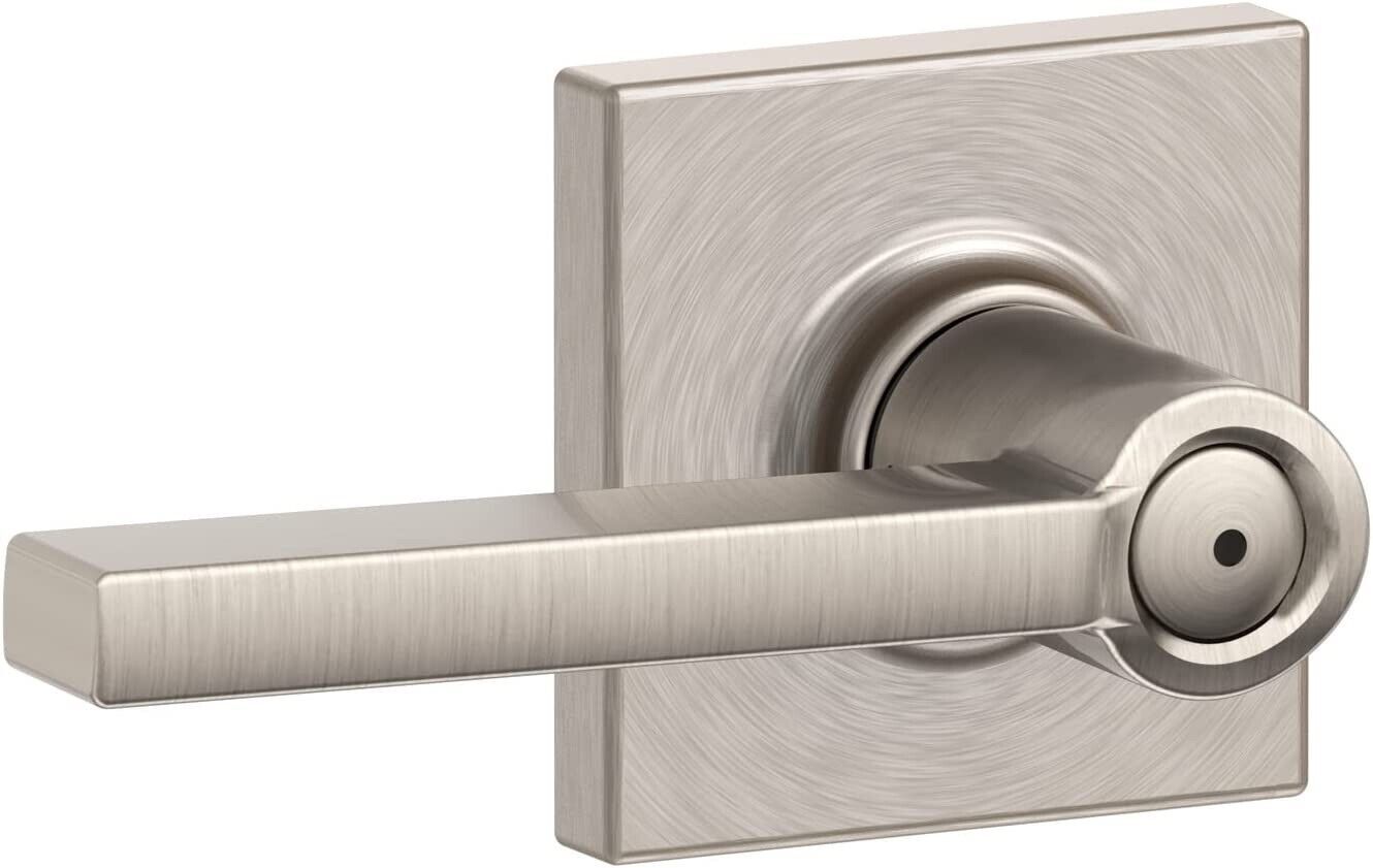 Schlage Latitude Privacy Door Lever Set with Collins Trim - F40 LAT COL
