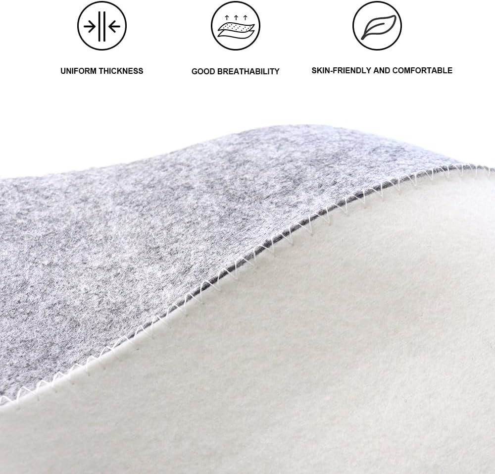 2 Pack Sauna Hat Polished Wool Hat for Sauna Wool Cap for Sauna Banya Bath